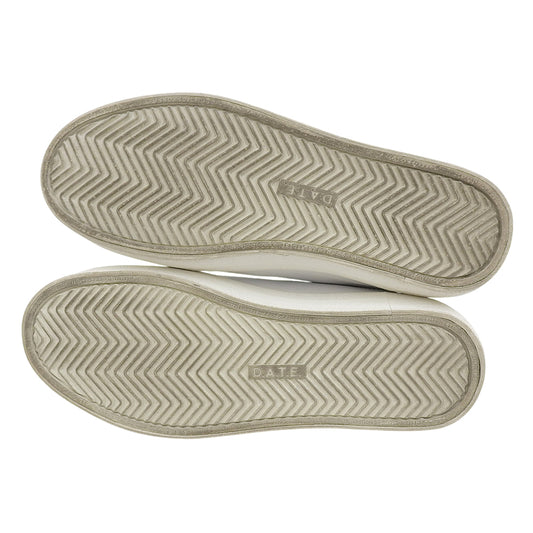 Fleece-Lined Low-Cut Sneakers, Women's, White, 24.5cm, HLF-VC-WS Shoes, 38(EU), Women's