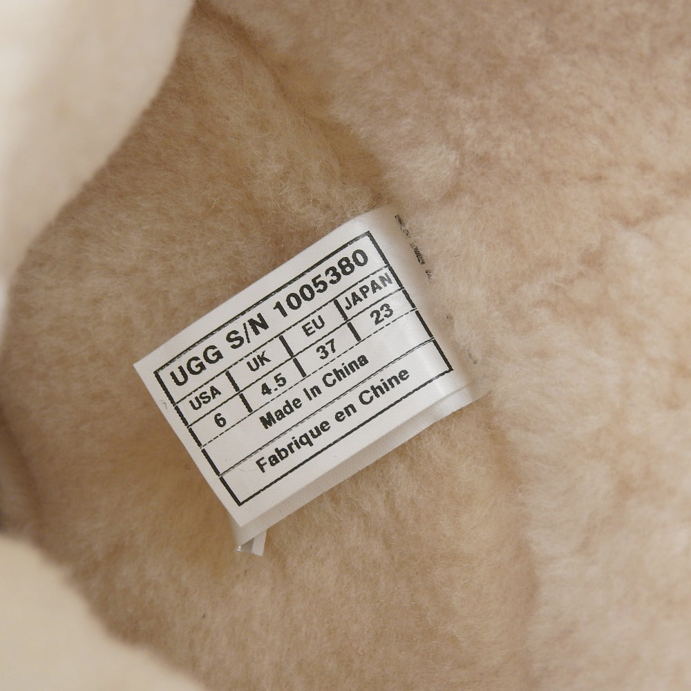 UGG アグ ヴィンテージ加工 スエード レザー ムートンブーツ シューズ レディース ブラウン 23cm シューズ 6(US)