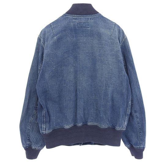 RRL ダブルアールエル ヘリンボーン フライトジャケット ジャケット メンズ コットン インディゴ M ジャケット