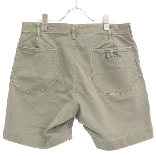 RRL ダブルアールエル カーキ ヘリンボーン ユーティリティ ショーツ ボトムス