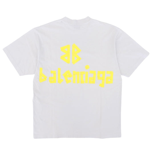 巴黎世家 BALENCIAGA 9成新 胶带款 T恤 上衣 男士 白色 S 739784 23SS 上衣