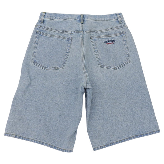 Supreme Supreme 美品 宽松牛仔裤 短裤 男士 浅蓝色 30 25SS 下装