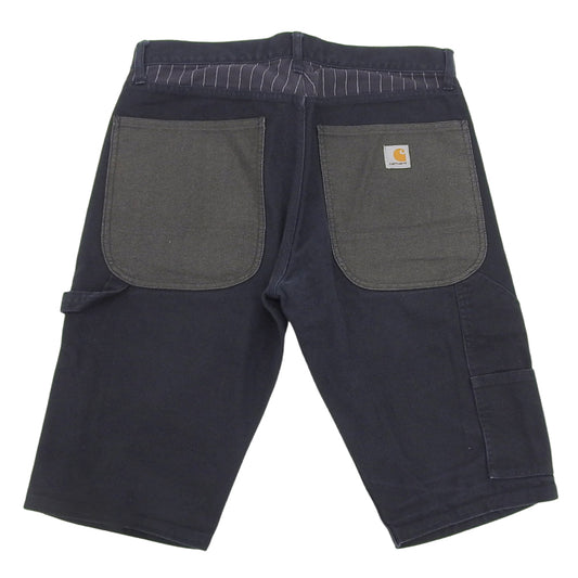JUNYA WATANABE MAN 渡边淳弥 Carhartt 短裤 下装 男士 棉 藏青色 XS WA-P113 下装