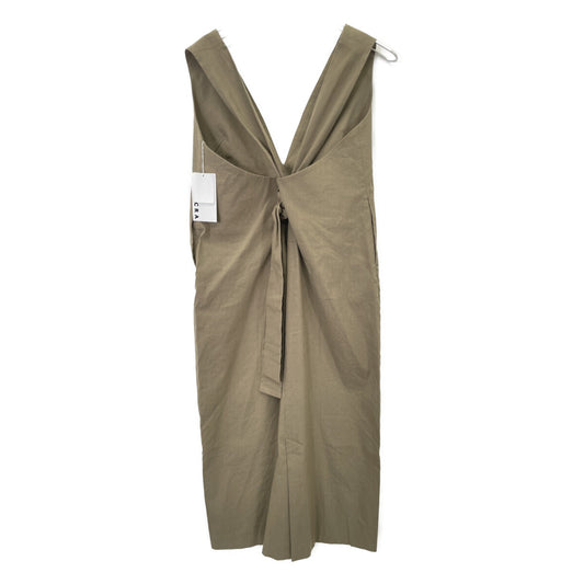 SACRA 123113041 Khaki VISCOSE LINEN OP Dress