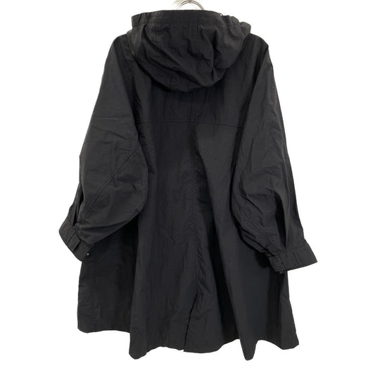 GGZ1031108A0001 23SS Black Recycled Taslan Hooded Coat Coat F Women's