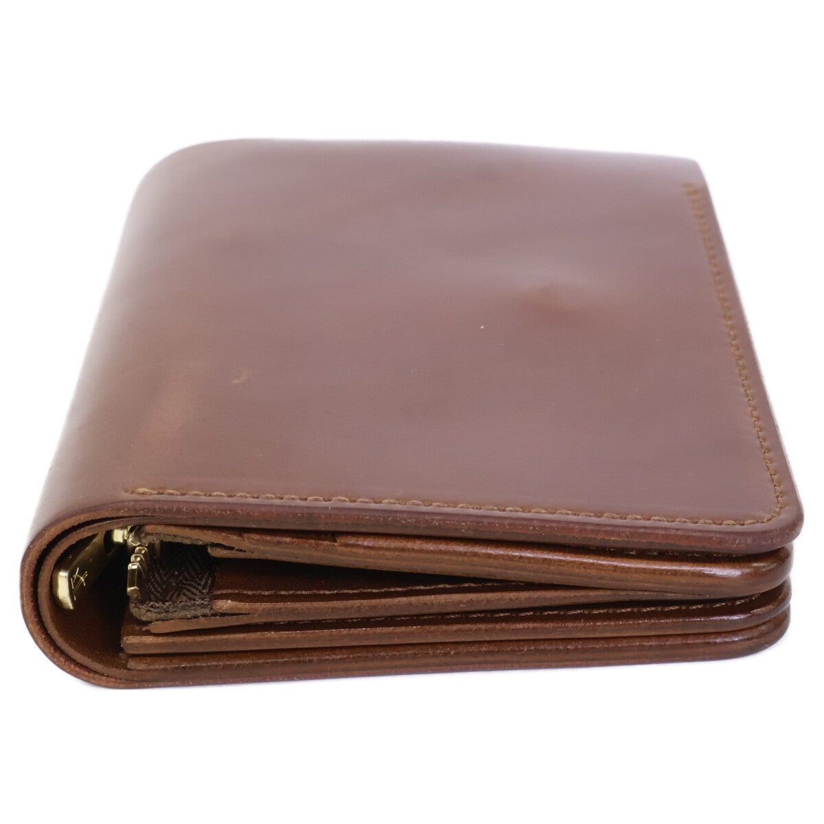 forme フォルメ 【新品同様】2009TO-RA2019 flp-26 Short wallet コードバン ショートウォレット 二つ折り財布(小銭入れあり)