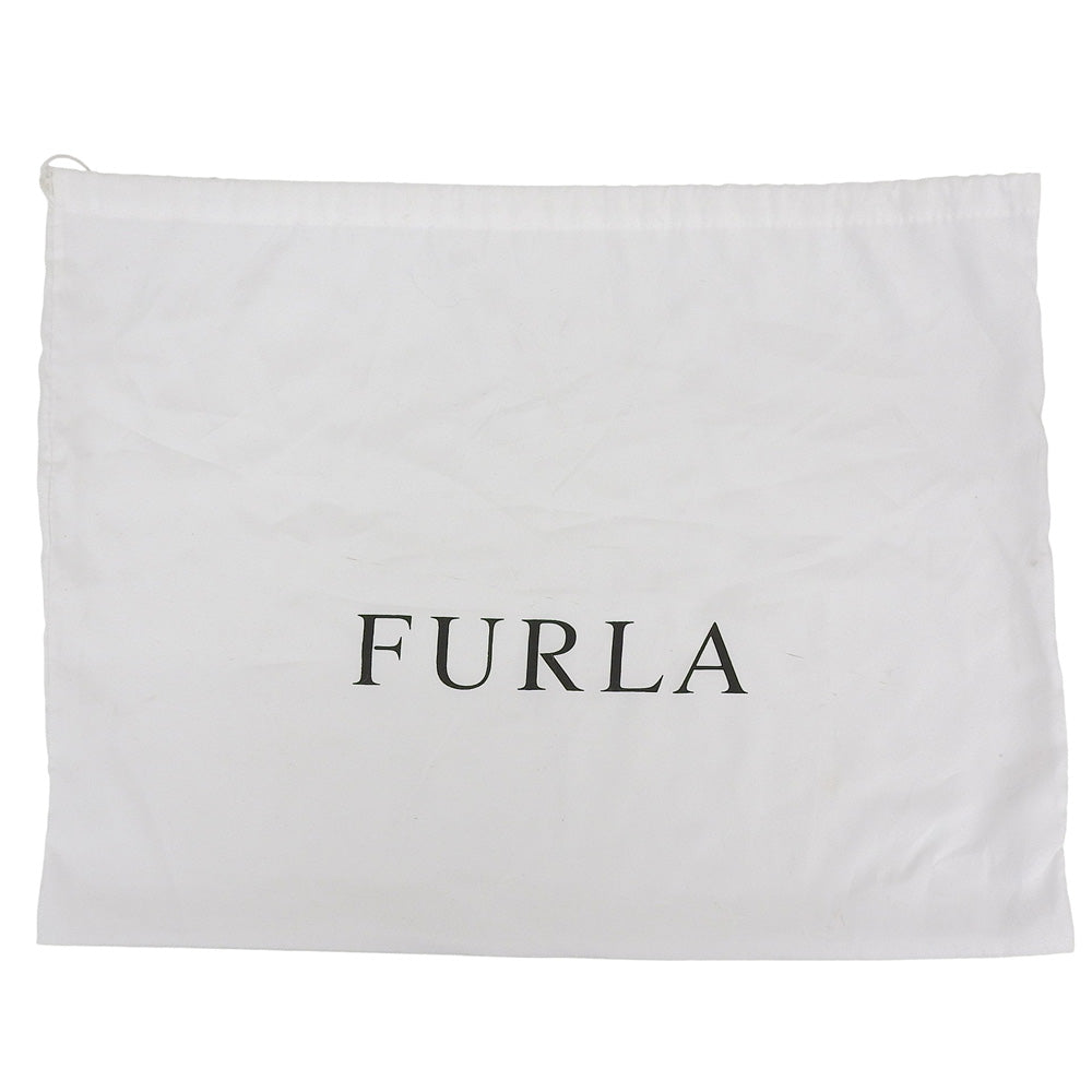 FURLA Furla Leather Backpack Daypack for Women Burgundy Backpack