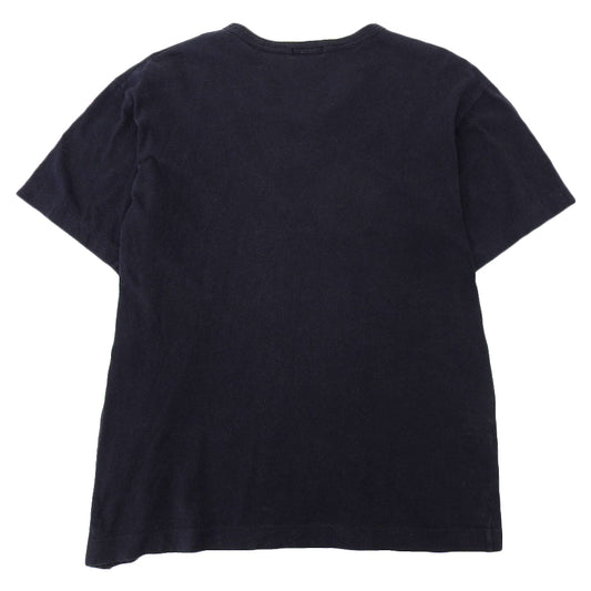 COMME des GARÇONS HOMME PLUS Cotton Side Zip Cut-and-Sew Top Men's Navy PT-100450 Made in 1998 Top