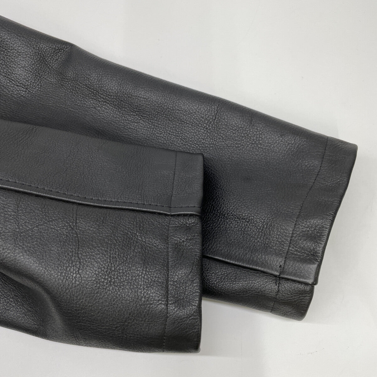 Y's for men ワイズフォーメン ブラック×レッド アームレザー チェック柄ウールジャケット ジャケット 表記無し