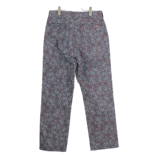21FW Navy-based Floral Cards Work Pants Bottoms 30 Men's