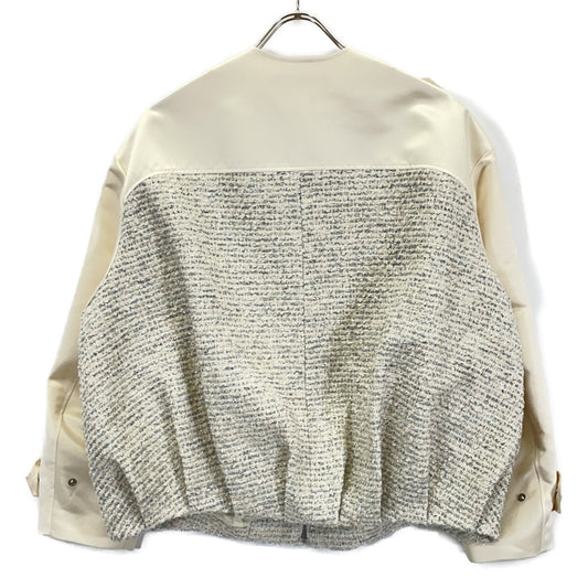 25th Anniversary Ivory Jewel Tweed Jira Jacket 38 Ladies