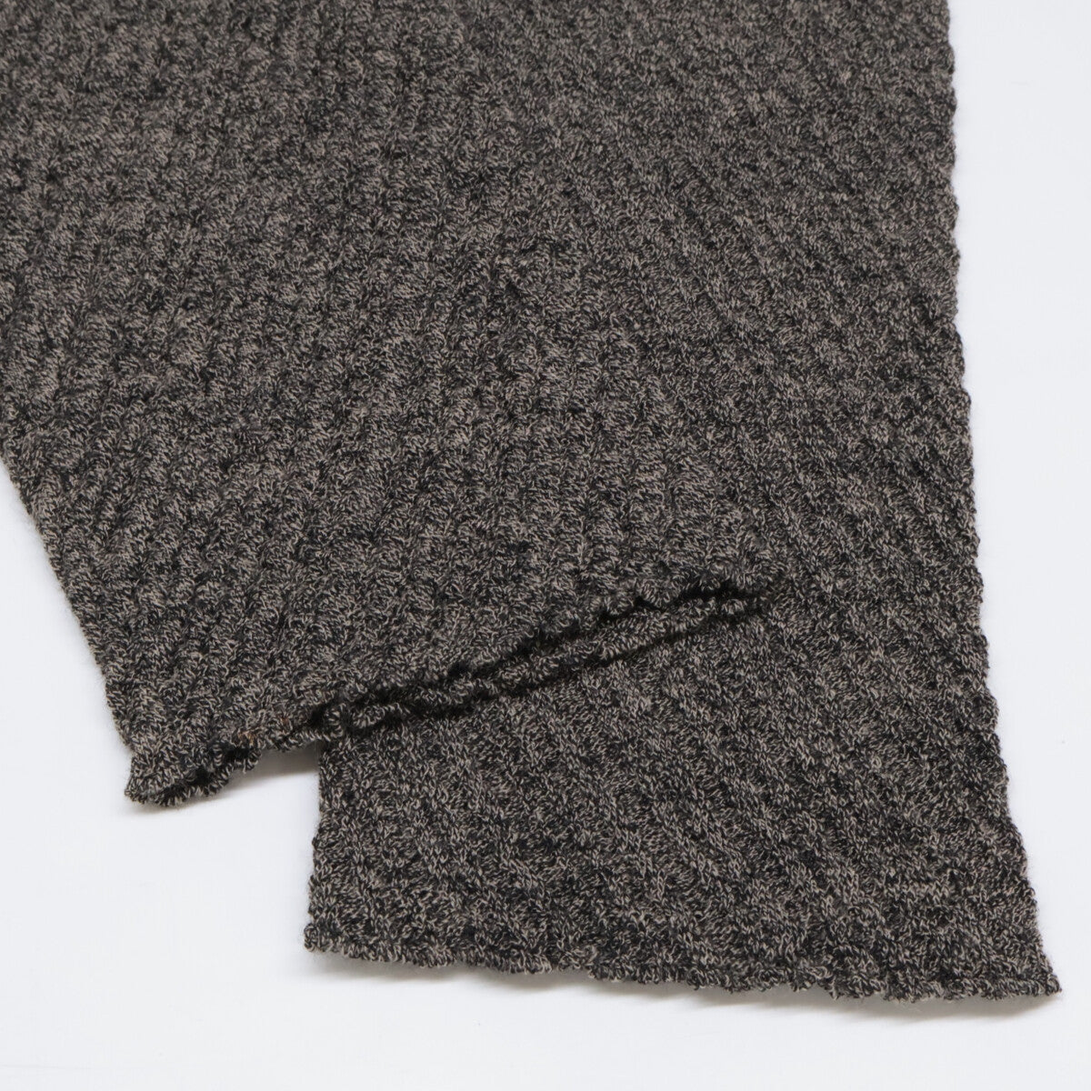 JURGEN LEHL ヨーガンレール グレー ウール ノーカラー シャツ トップス