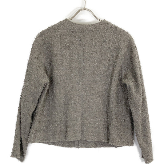 JURGEN LEHL Grey Cotton Collarless Jacket