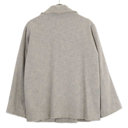 Gray Wool x Cotton Tweed Jacket