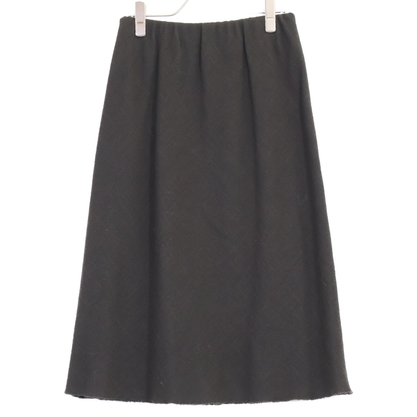 JURGEN LEHL ヨーガンレール グレー ウール×リネン ジャケット スカート セットアップ スーツ セットアップ