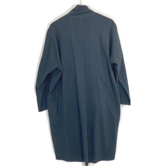 JURGEN LEHL Jurgen Lehl Navy Silk x Cotton Long Cardigan Top