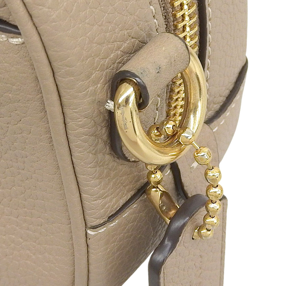 COACH コーチ 美品 レザー ショルダーバッグ レディース ベージュ H1981 ショルダーバッグ