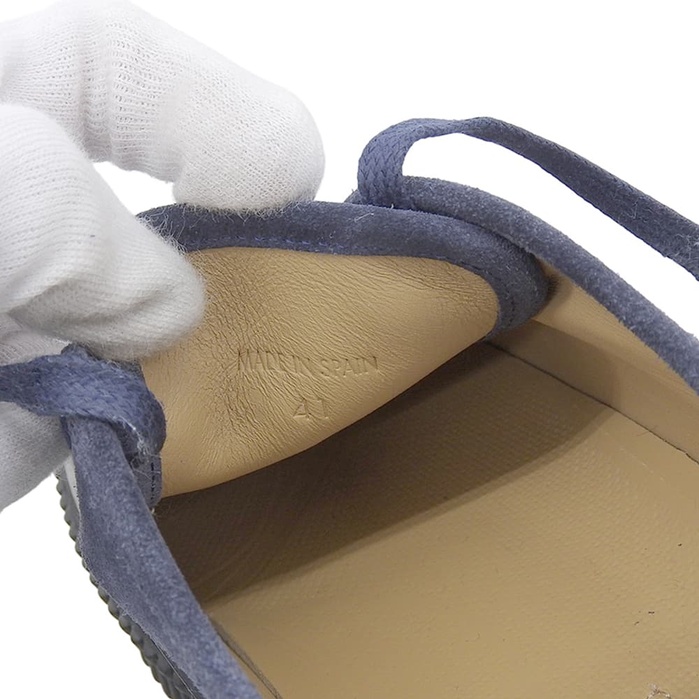 JIL SANDER ジルサンダー 美品 スエード プラットフォーム スニーカー シューズ メンズ ネイビー×ブラック 41 シューズ 41