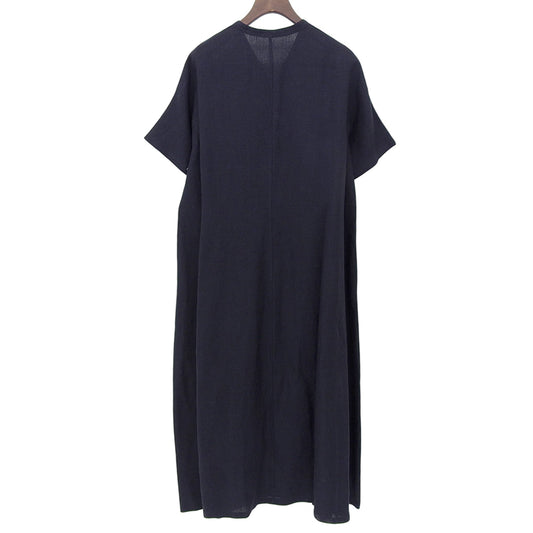 JURGEN LEHL Linen Shirt Dress Women's Navy M Dress