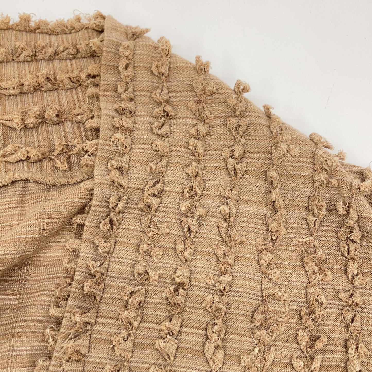 JURGEN LEHL ヨーガンレール ブラウン コットン フリンジ カーディガン トップス M