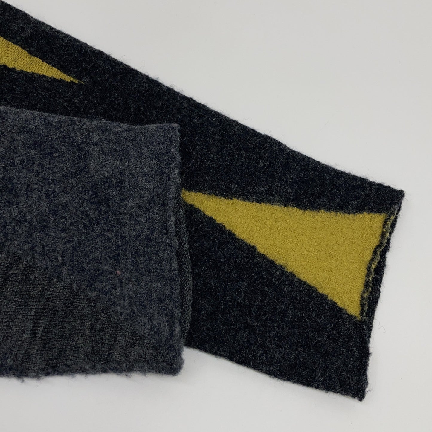 JURGEN LEHL ヨーガンレール グレー×イエロー ジップアップ ジャケット ジャケット M