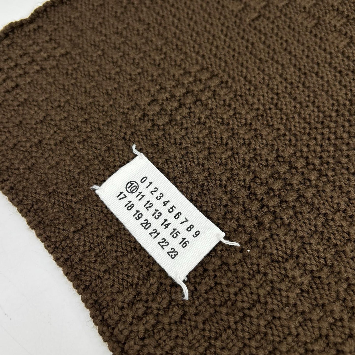 Maison Margiela Maison Margiela Brown Wool Scarf Scarf