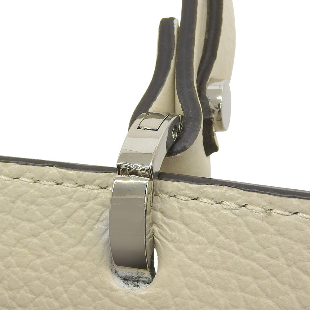 DES PRES デプレ 美品 レザー 2wayバッグ ハンド ショルダー レディース アイボリー ハンドバッグ