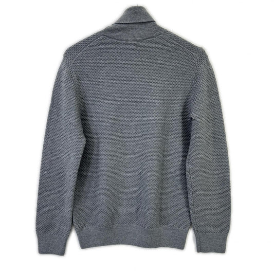 Gray Turtleneck Knit Top Men's