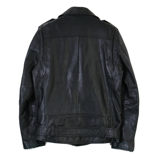 BLACK COWHIDE TYPE P-29 DOUBLE RIDERS JACKET Jacket 2 Men's