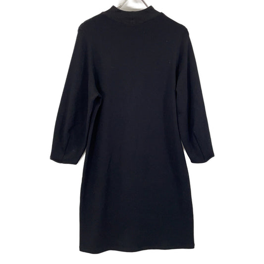 Theory Black Double Knit Dress