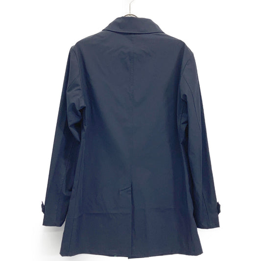 BARBA NAVY SPOLVERINO Stretch Nylon Balmacaan Half Coat