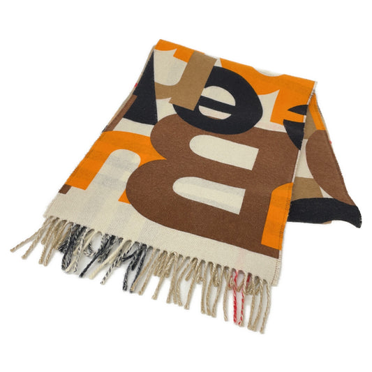 BURBERRY バーバリー チェック リバーシブル フリンジ マフラー