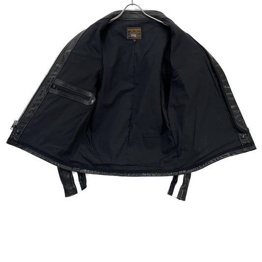 VANSON バンソン 14989 ブラック レザー シングルライダース ジャケット ジャケット