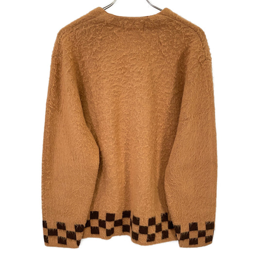 Supreme シュプリーム 21SS ブラウン brushed checkerboard cardigan トップス