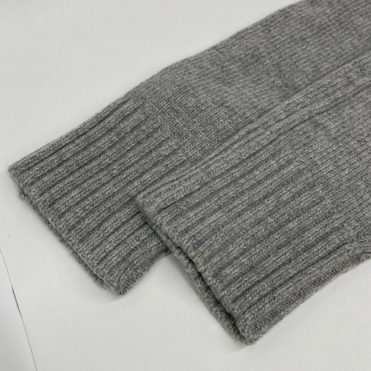 STONE ISLAND Gray Wool Stand-Collar Cardigan