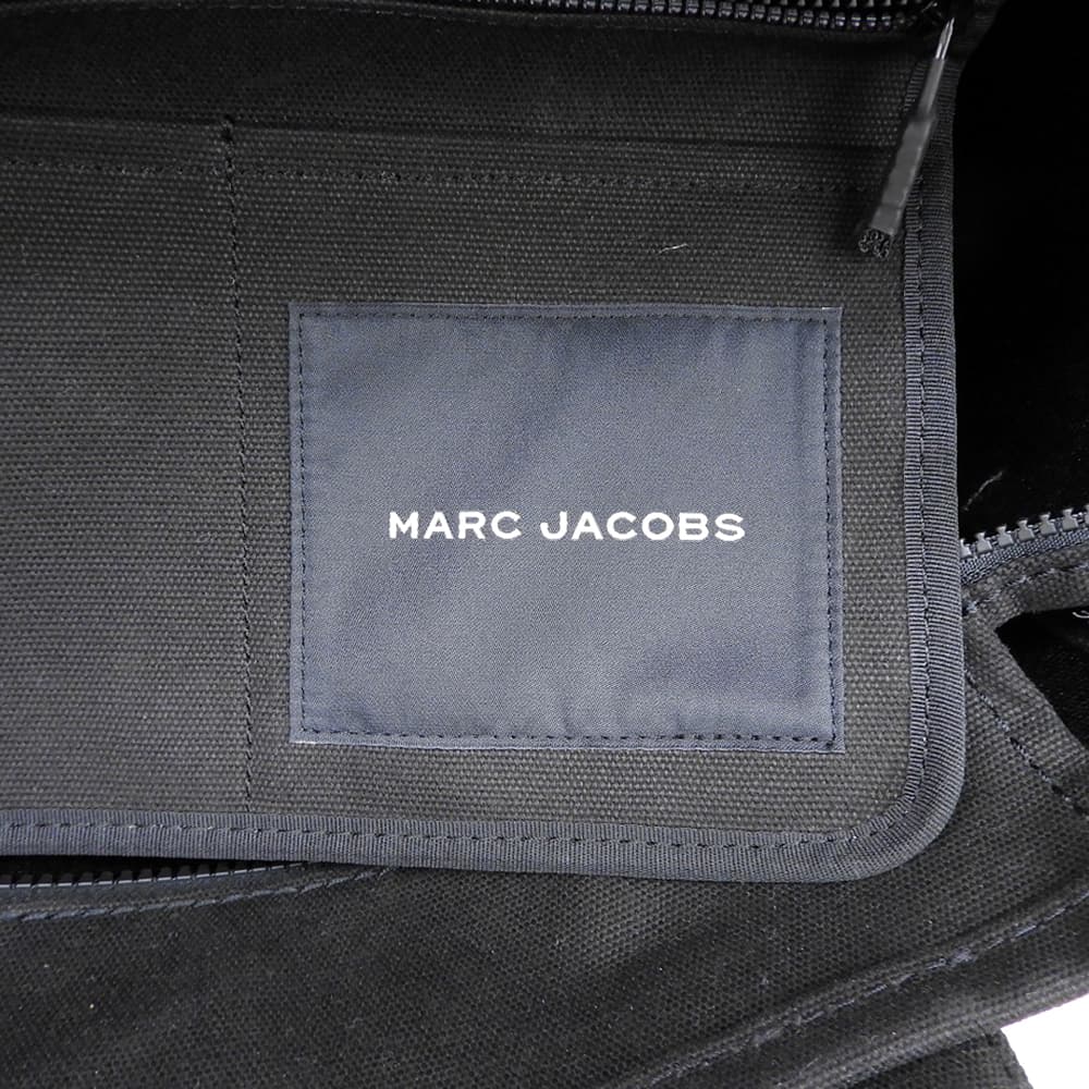 MARC JACOBS マーク ジェイコブス モノグラム STUDDED ミディアム トートバッグ 2WAY ハンド ショルダー レディース ブラック×シルバー ハンドバッグ