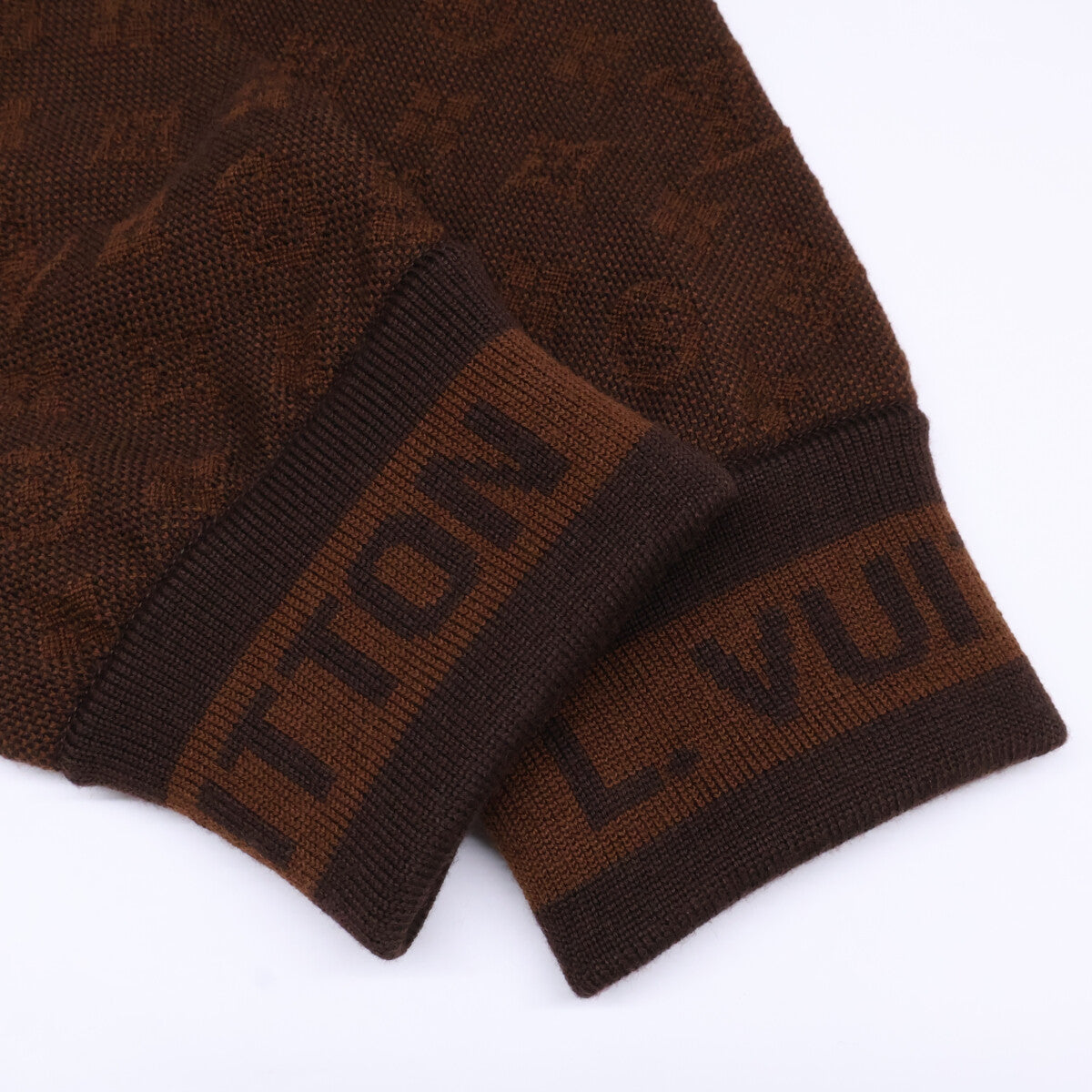 【美品/国内正品】RM212 AU7 HLN81W Monogram 套头连帽针织衫 上衣 M 男士