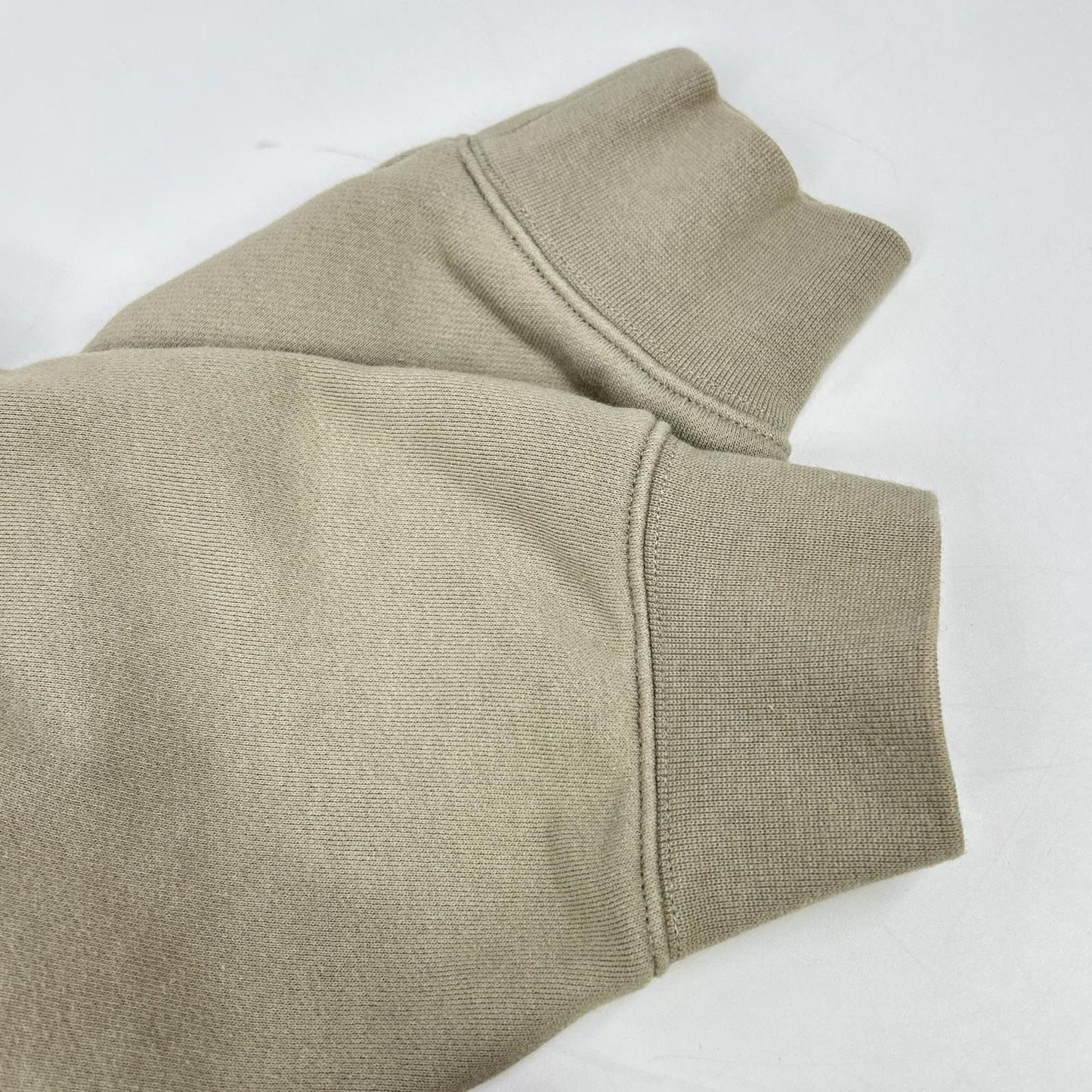Khaki Cotton Pullover Hoodie Top Men's