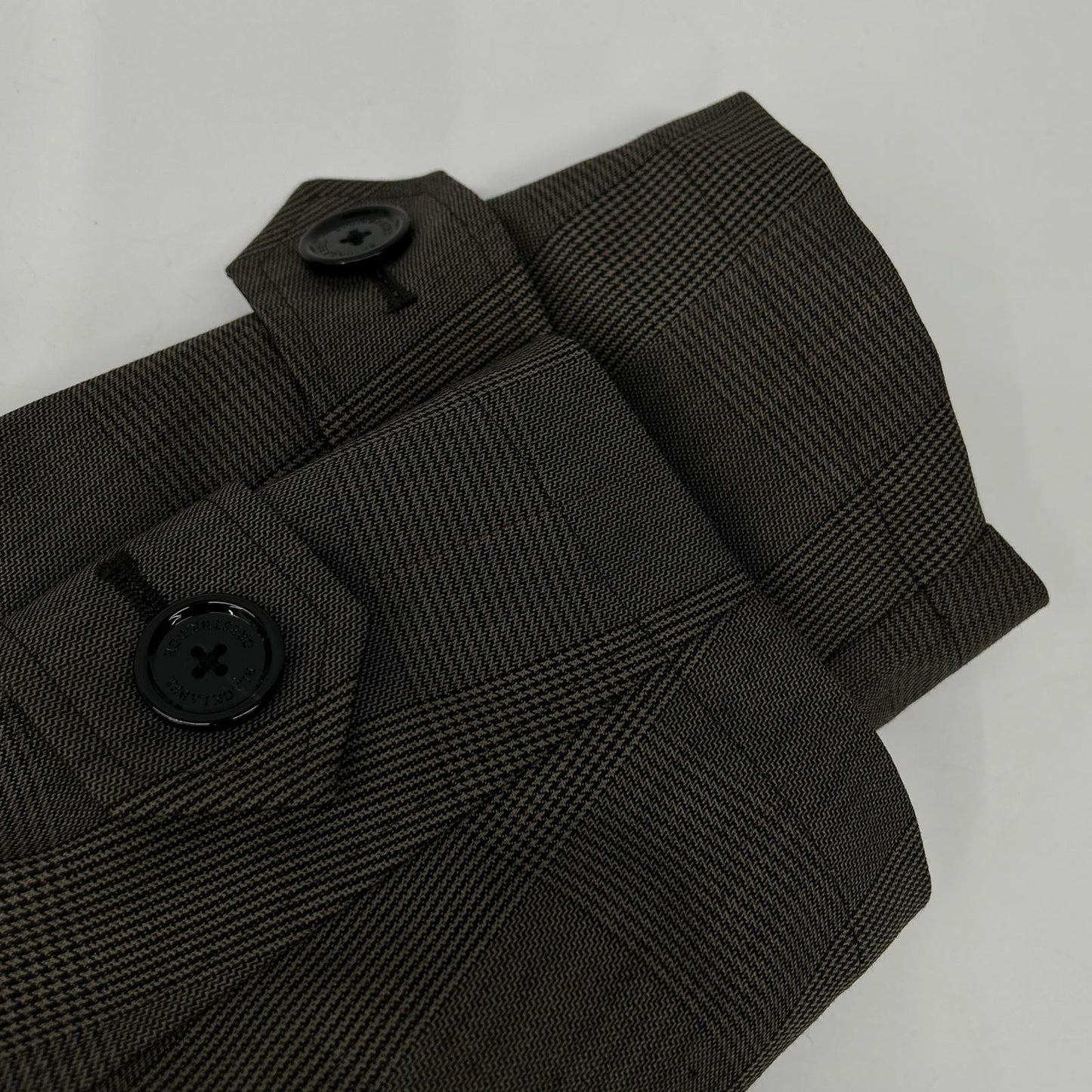 BLACK LABEL CRESTBRIDGE Brown Wool Blend Laminated City Parka Jacket