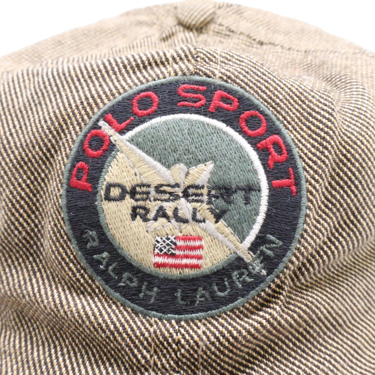 Polo Sport Ralph Lauren 90s Patch Embroidery Leather Visor Cap Hat