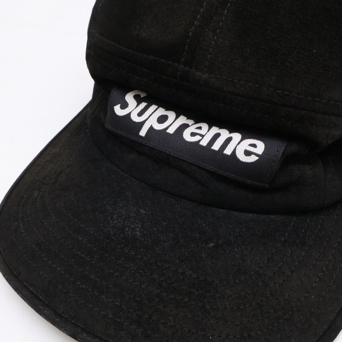 Supreme シュプリーム 18SS ボックスロゴ スエード キャップ 帽子