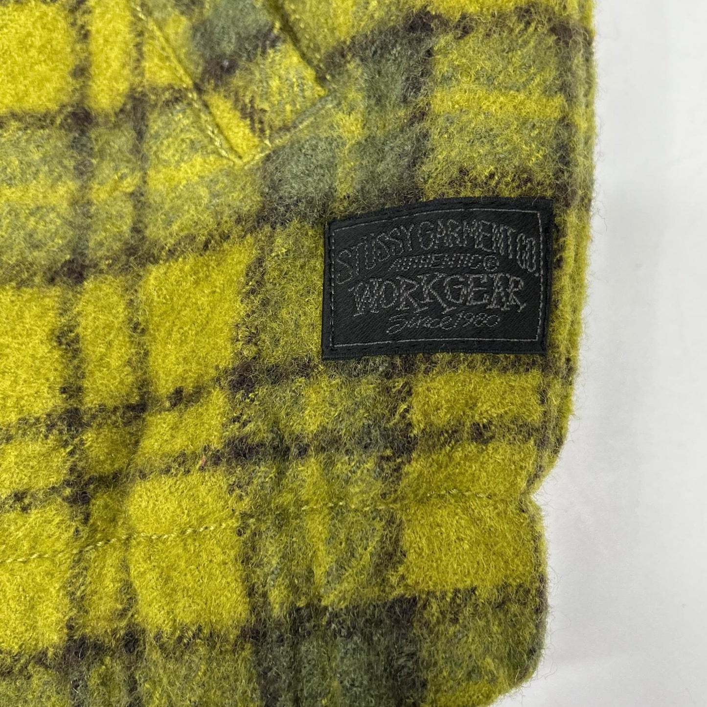 24AW 115811 绿色 格纹 羊毛格纹工装夹克 M 男士