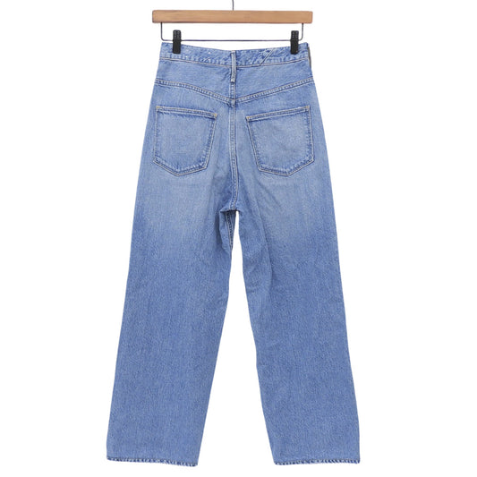 THE NIECE High-Rise Straight Denim Pants Bottoms Women's Blue 22 Bottoms 22 Women's