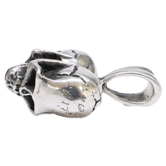 STANLEY GUESS Heart Skull Large Pendant Top