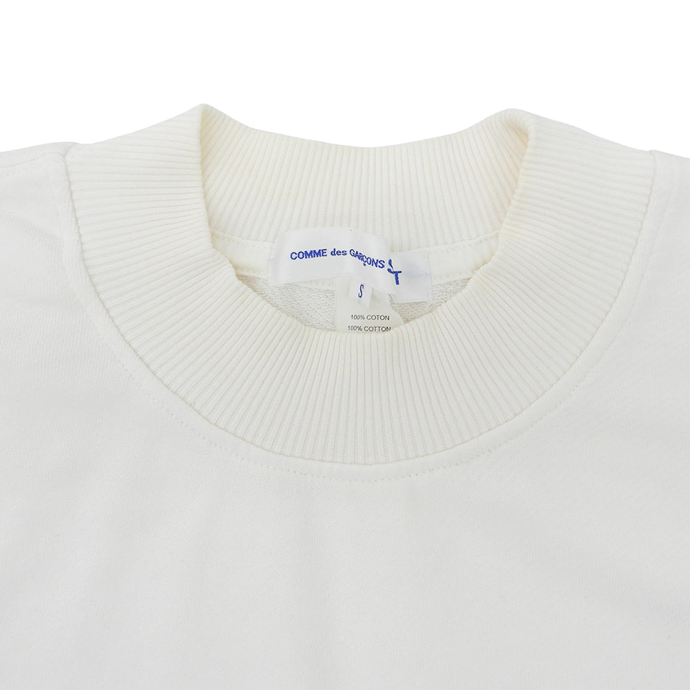 COMMEdesGARCONS SHIRT コムデギャルソンシャツ コットン モックネック L/S プルオーバー トップス メンズ 白 ホワイト S W25118 トップス