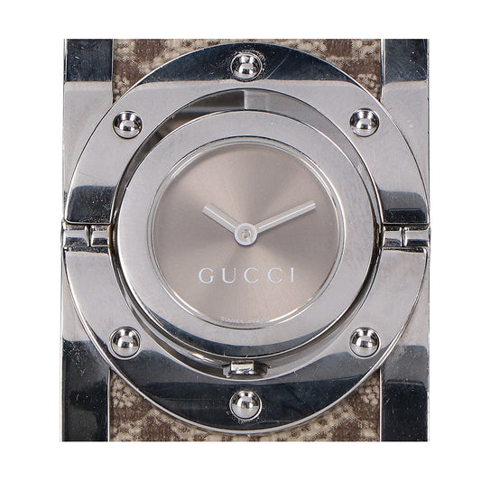 112 トワールコレクション ワイドバングル QZ時計 腕時計 レディース