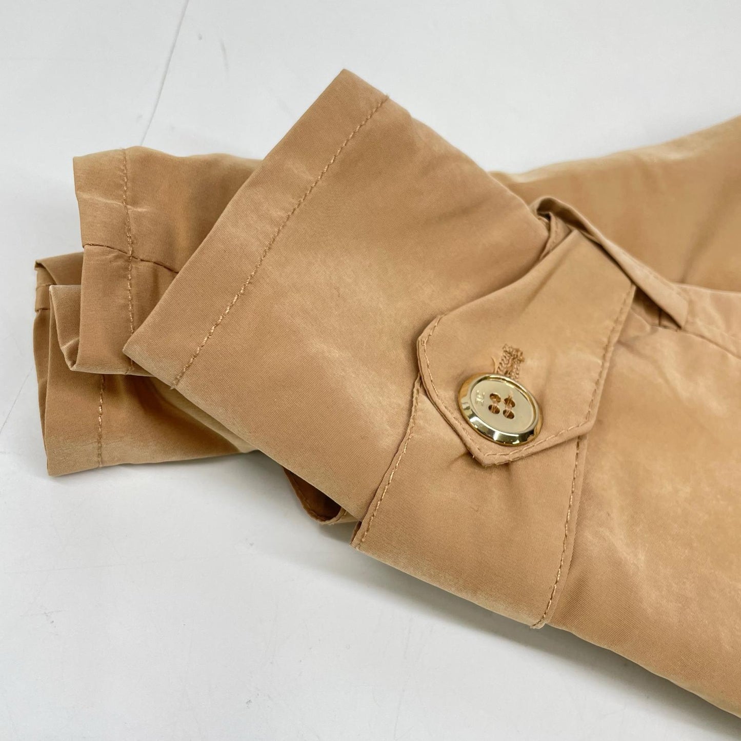ELISABETTA FRANCHI SP05H91E2 Camel Belted Trench Coat