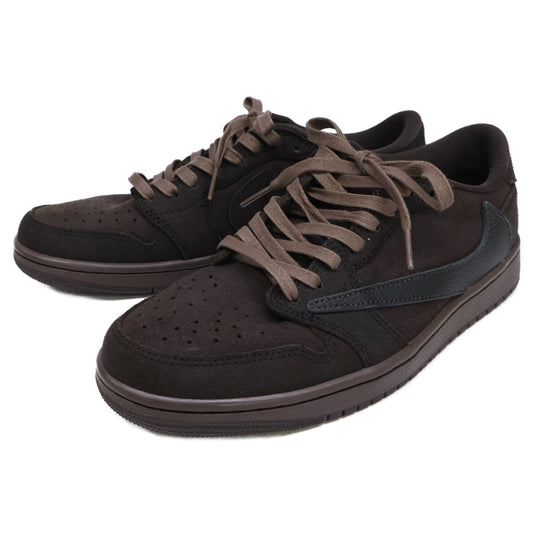 NIKE ナイキ ×トラヴィス DM7866-202 エアジョーダン1 ロー OG SP "ベルベットブラウン アンド ダークモカ" シューズ 27