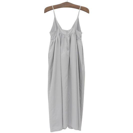 Taffeta Gather Camisole Dress Women's Gray 38 23-040-912-4110-4-0 Dress 38 Women's