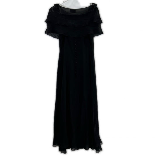 P09155V02923 Sheer Cape Coco Mark Button Camisole Long Dress 36 Ladies
